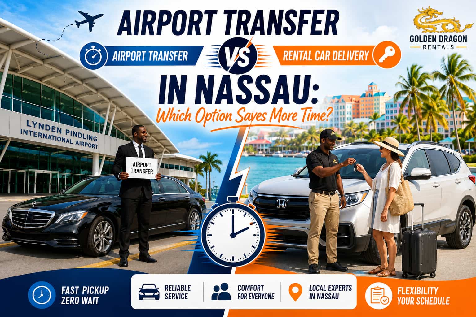 You are currently viewing Airport Transfer vs Rental Car Delivery in Nassau: Which Option Saves More Time?