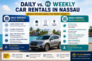 Read more about the article Daily vs. Weekly Car Rentals in Nassau: Which Option Saves You More Money?