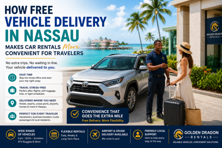 Read more about the article How Free Vehicle Delivery in Nassau Makes Car Rentals More Convenient for Travelers