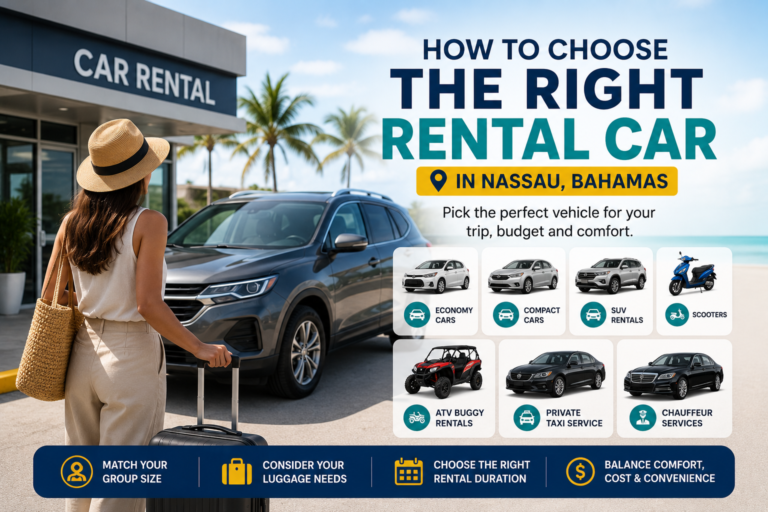 Read more about the article How to Choose the Right Rental Car in Nassau, Bahamas