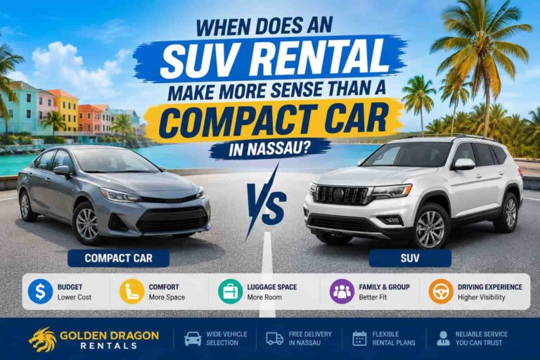 Read more about the article When Does an SUV Rental Make More Sense Than a Compact Car in Nassau?