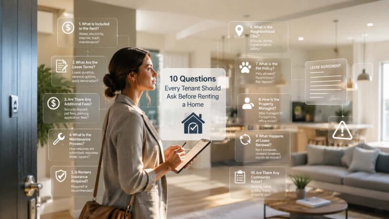 Read more about the article 10 Questions Every Tenant Should Ask Before Renting a Home
