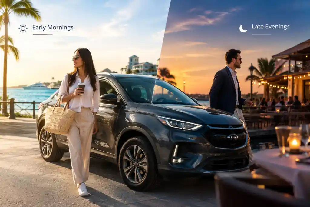 You are currently viewing How Early Morning and Late Evening Plans Become Easier With a Rental Car in Nassau